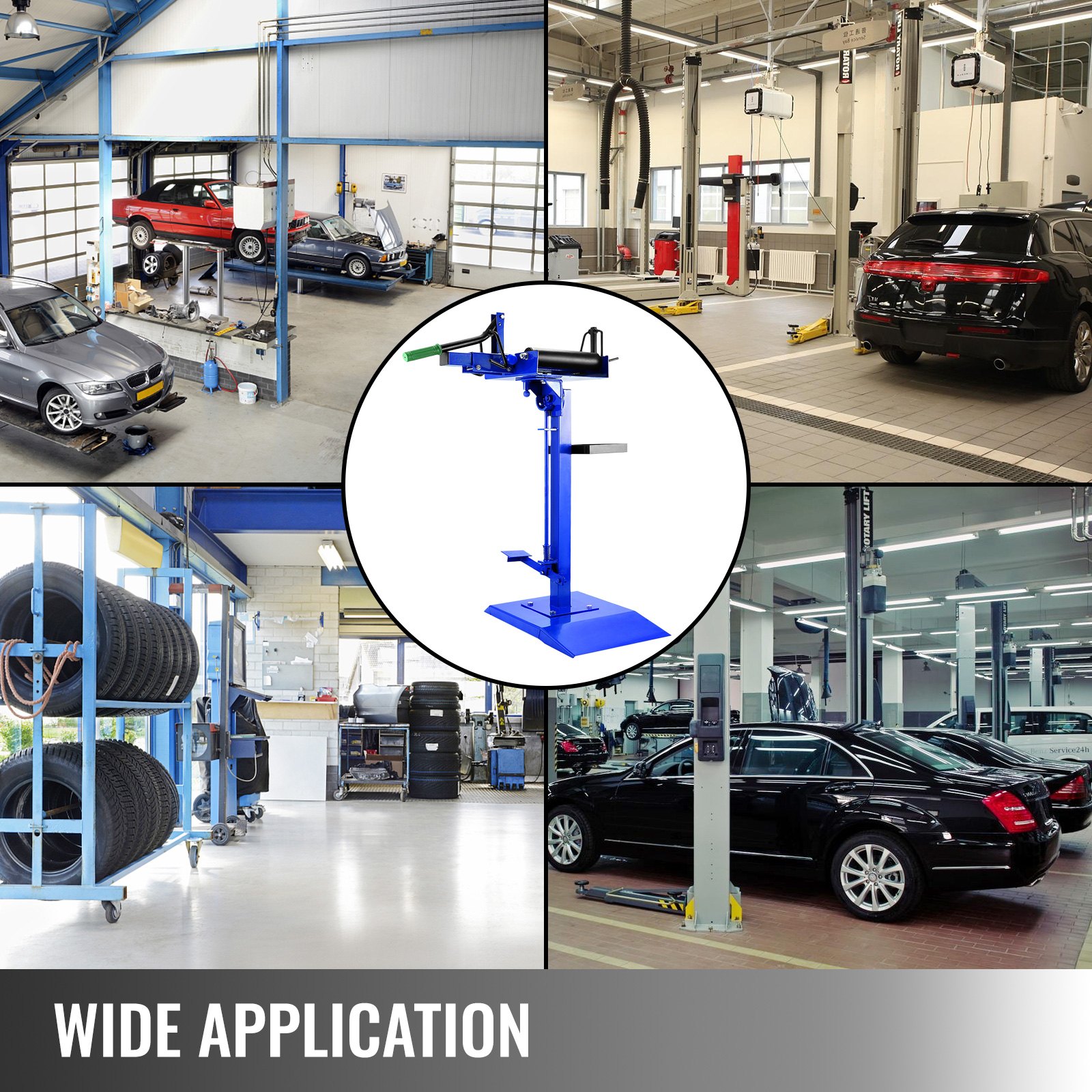 VEVOR Manual Tire Spreader Portable Tire Changer with Stand Adjustable