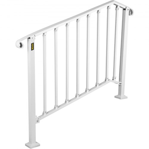 VEVOR Fit 3 or 4 Steps Outdoor Stair Railing, Handrails for Outdoor ...