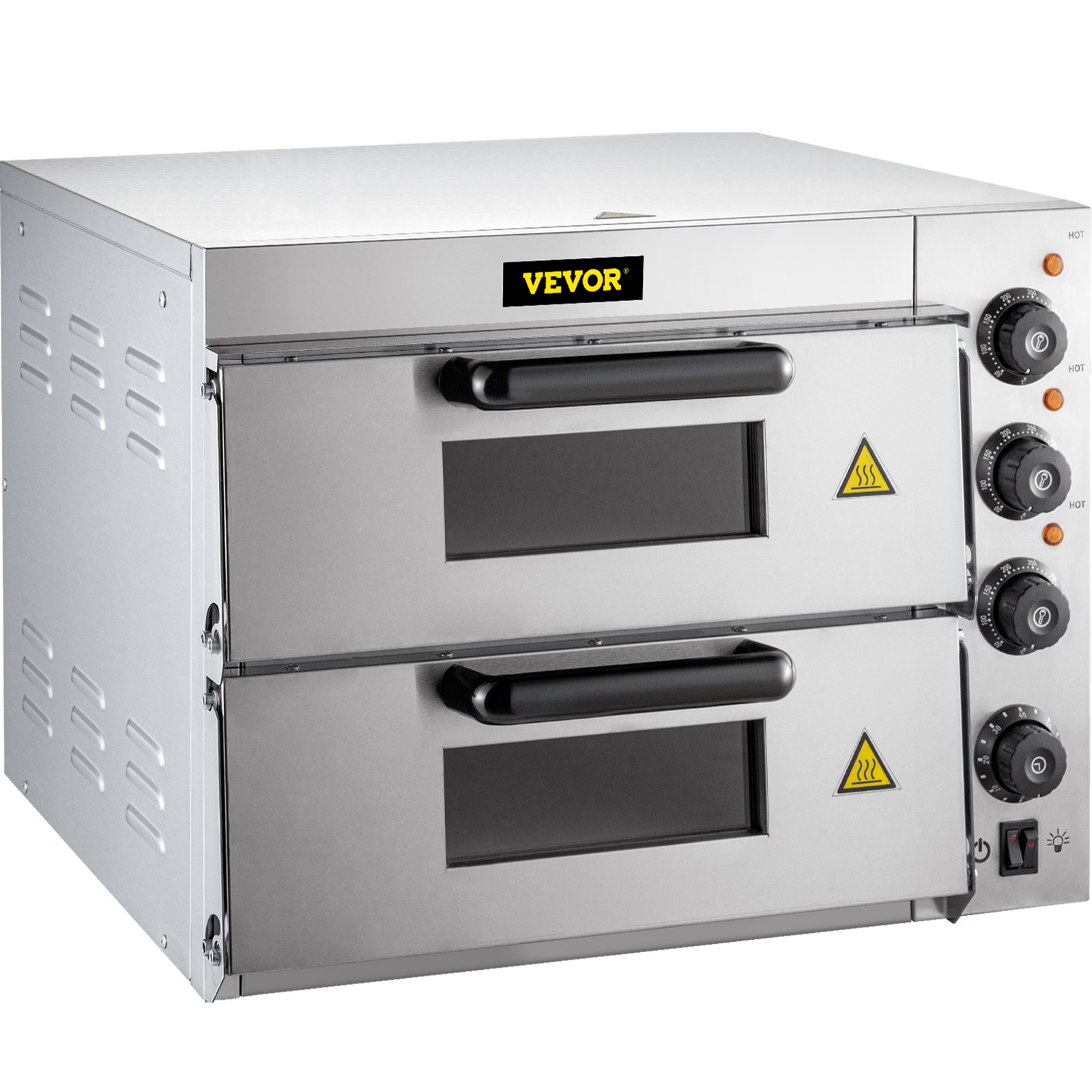 VEVOR Commercial Pizza Oven Countertop, 14" Double Deck Layer, 110V