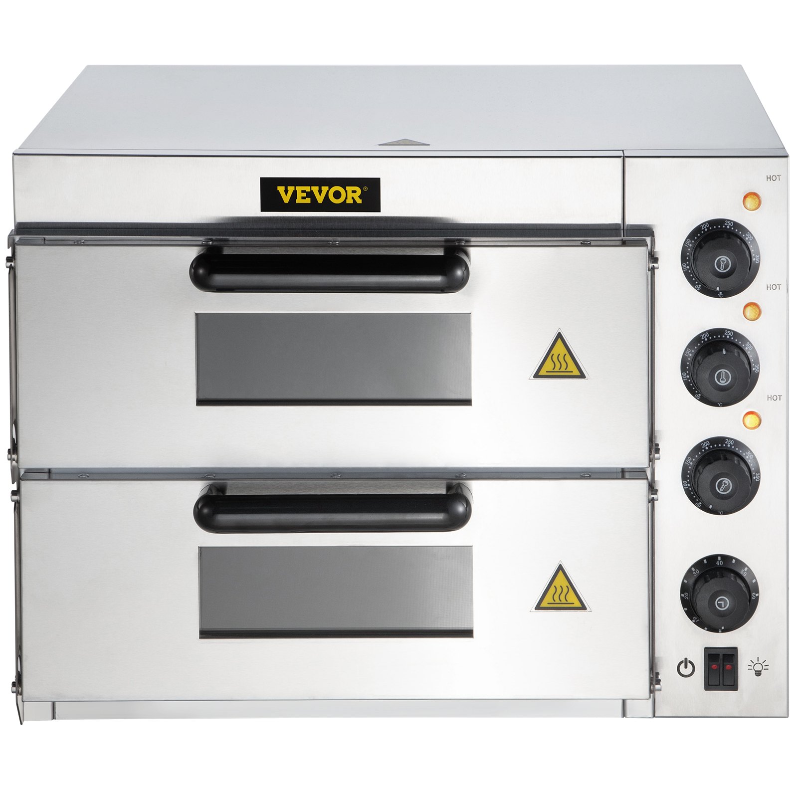 VEVOR VEVOR Commercial Pizza Oven Countertop, 14" Double Deck Layer
