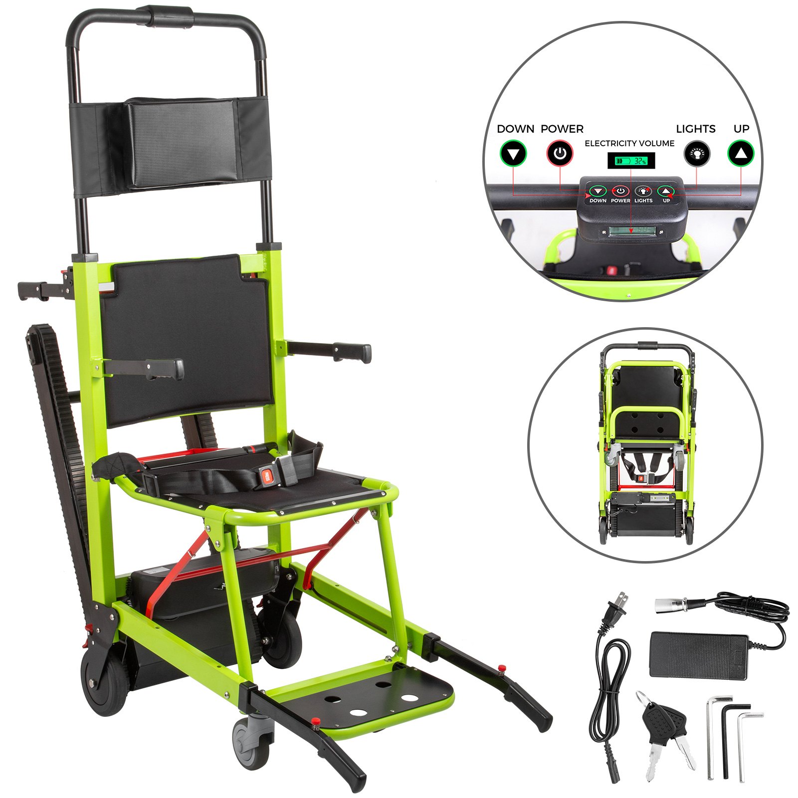 VEVOR VEVOR Electric Stair Climbing Wheelchair Weight Capacity 350 lbs