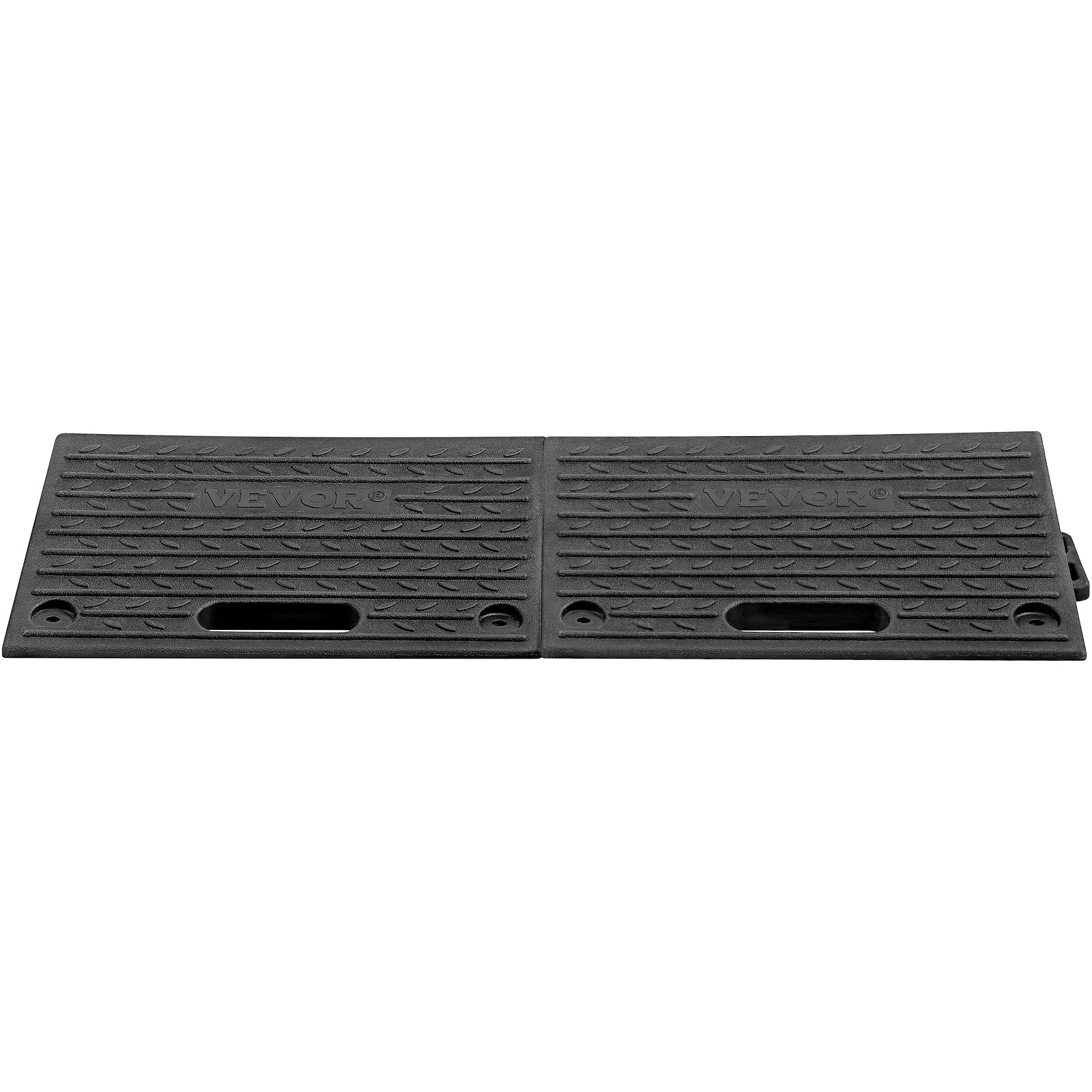 VEVOR Rubber Threshold Ramp, 2 Packs 1 Channel Doorway Ramp, 4" Rise