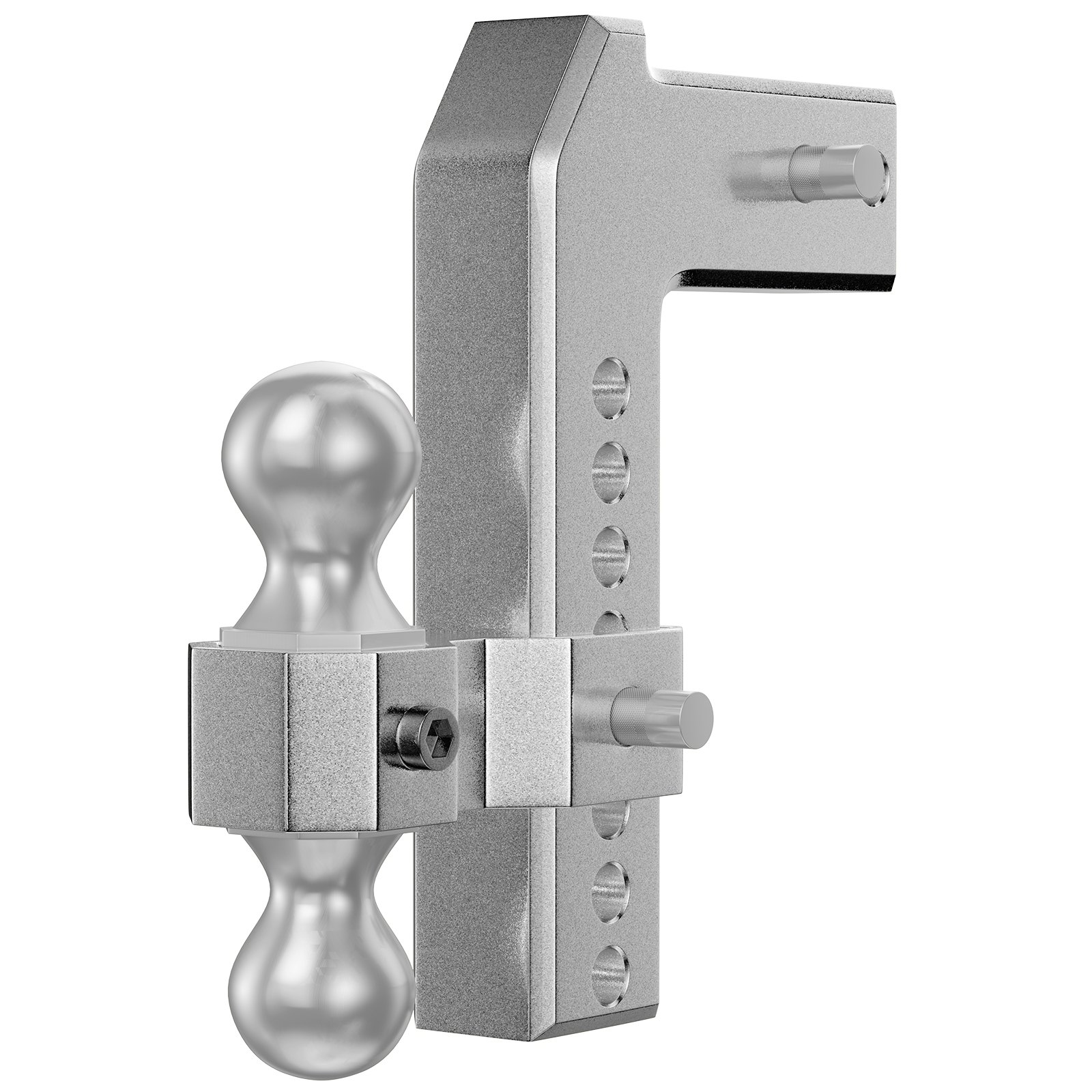 VEVOR Adjustable Trailer Hitch, Fits 2.5" Receiver, 8" Drop Ball Mount