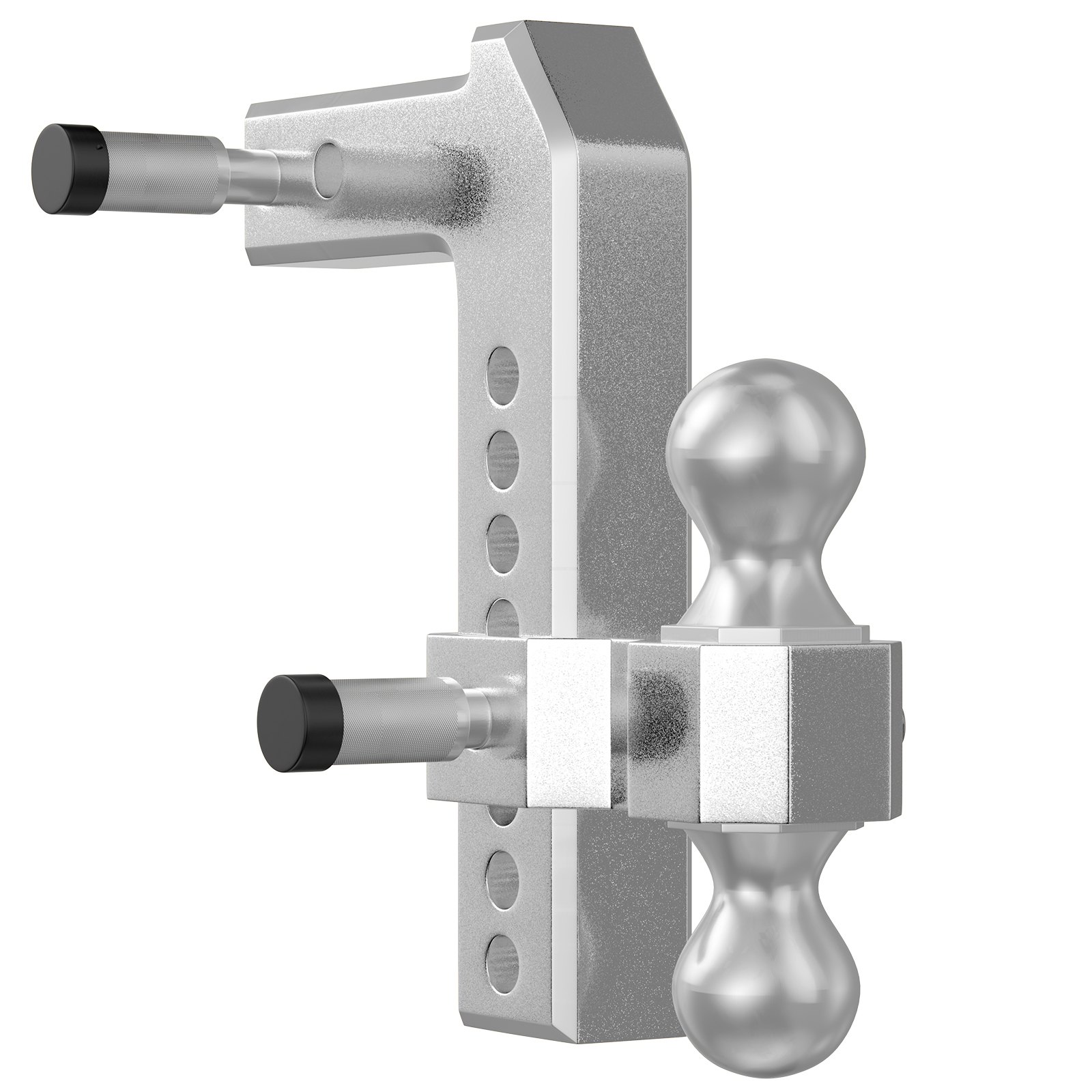 VEVOR Adjustable Trailer Hitch, Fits 2.5" Receiver, 8" Drop Ball Mount