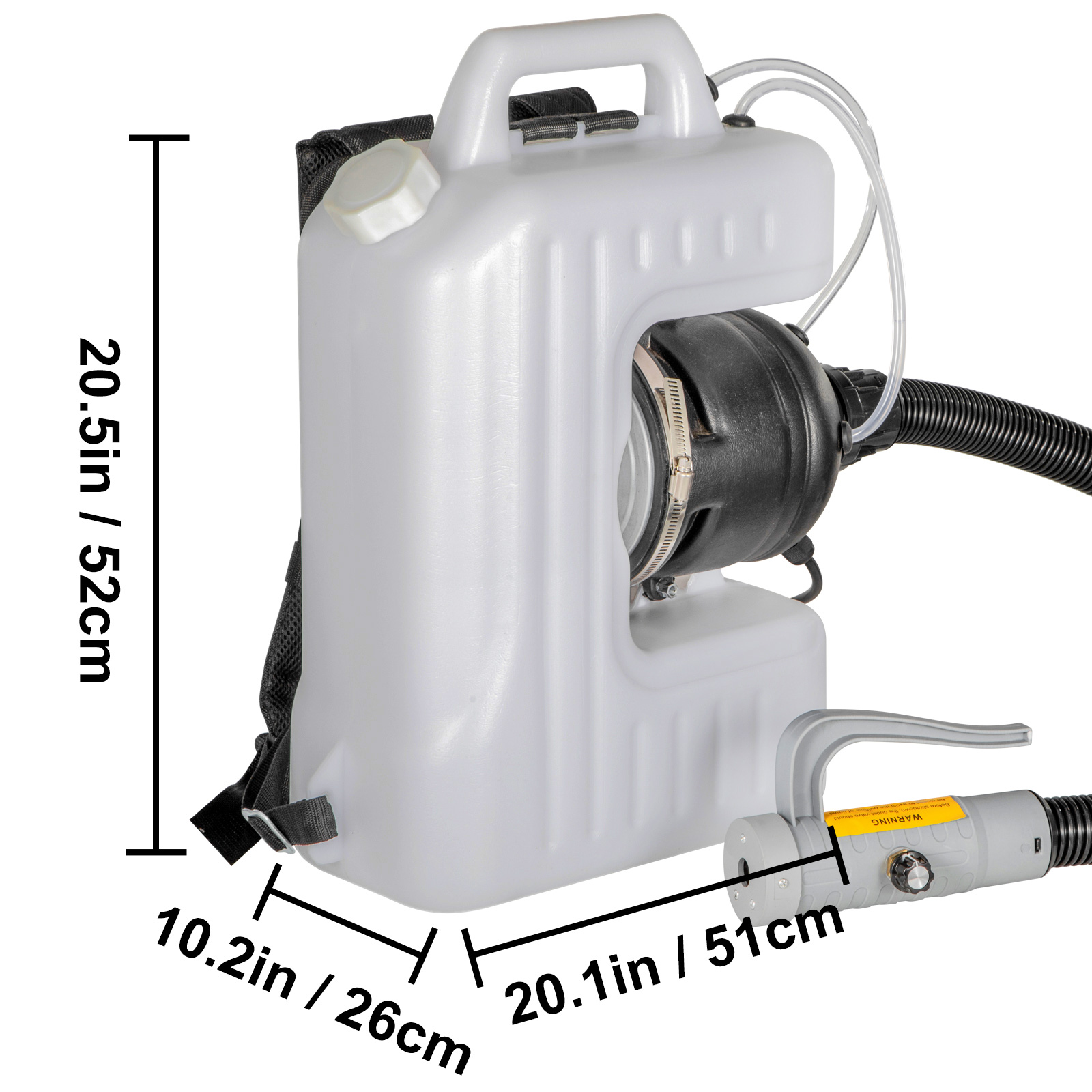 VEVOR Electric Fogger Machine 2.6GAL Backpack Sprayer 1200W Backpack