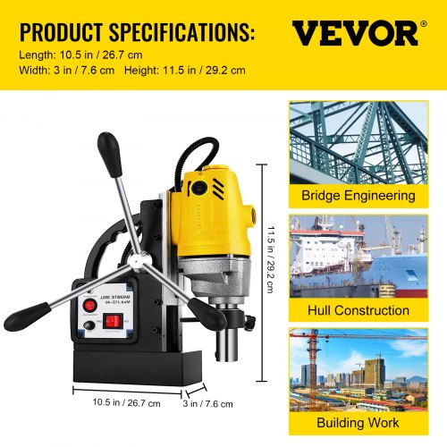VEVOR Vevor Drilling Machine Mag Drill Kit W/7pc