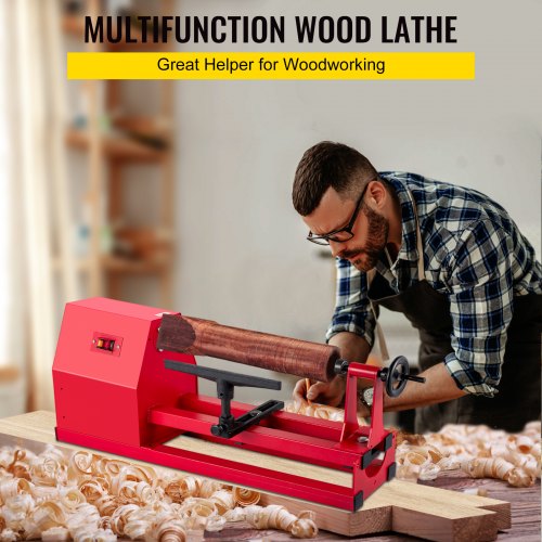 VEVOR VEVOR Wood Lathe, Woodturning Lathe 14 Inch x 20 Inch , 4 Speeds