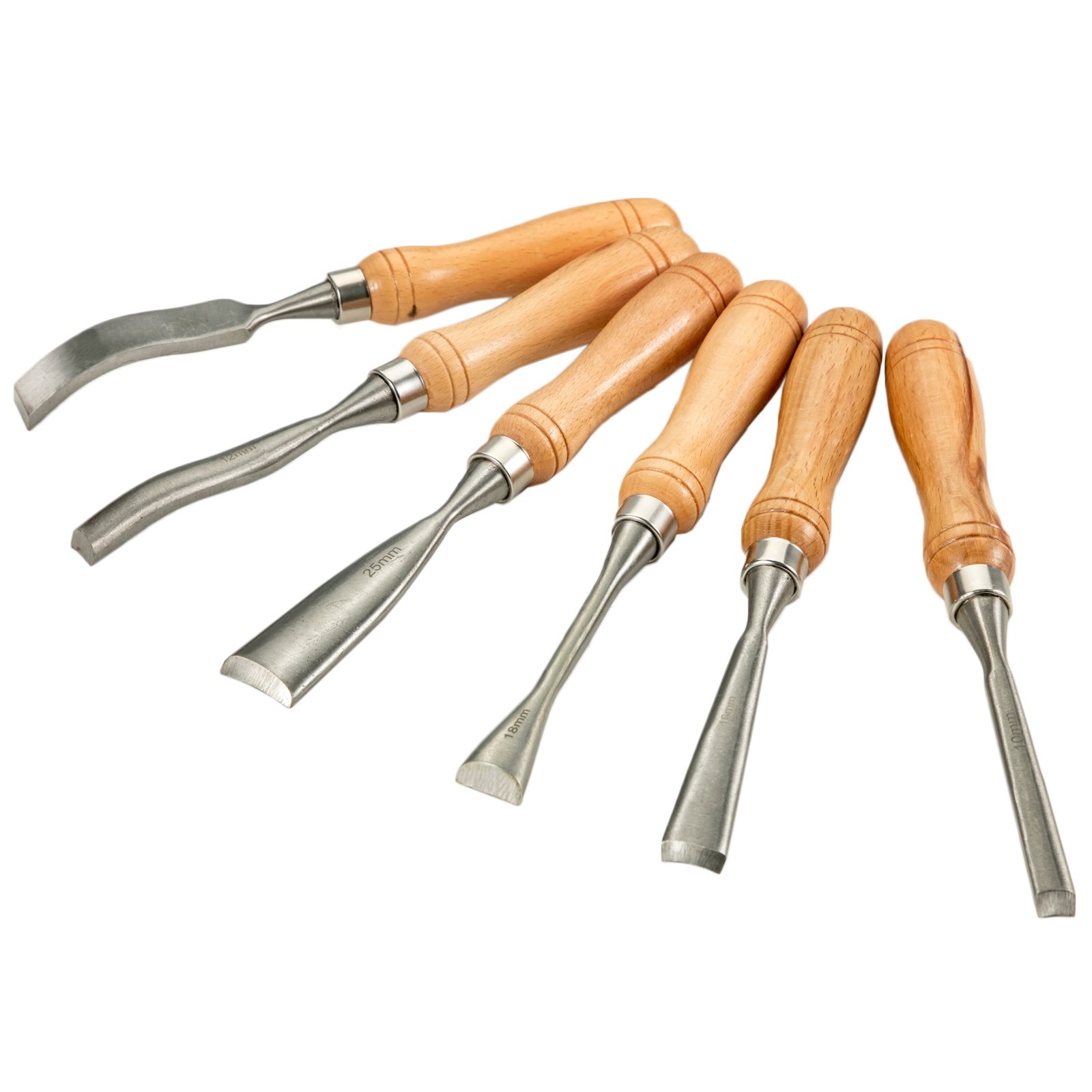 VEVOR Woodworking 12pcs Lathe Chisel，Wood Carving Hand Chisel 33/4Inch