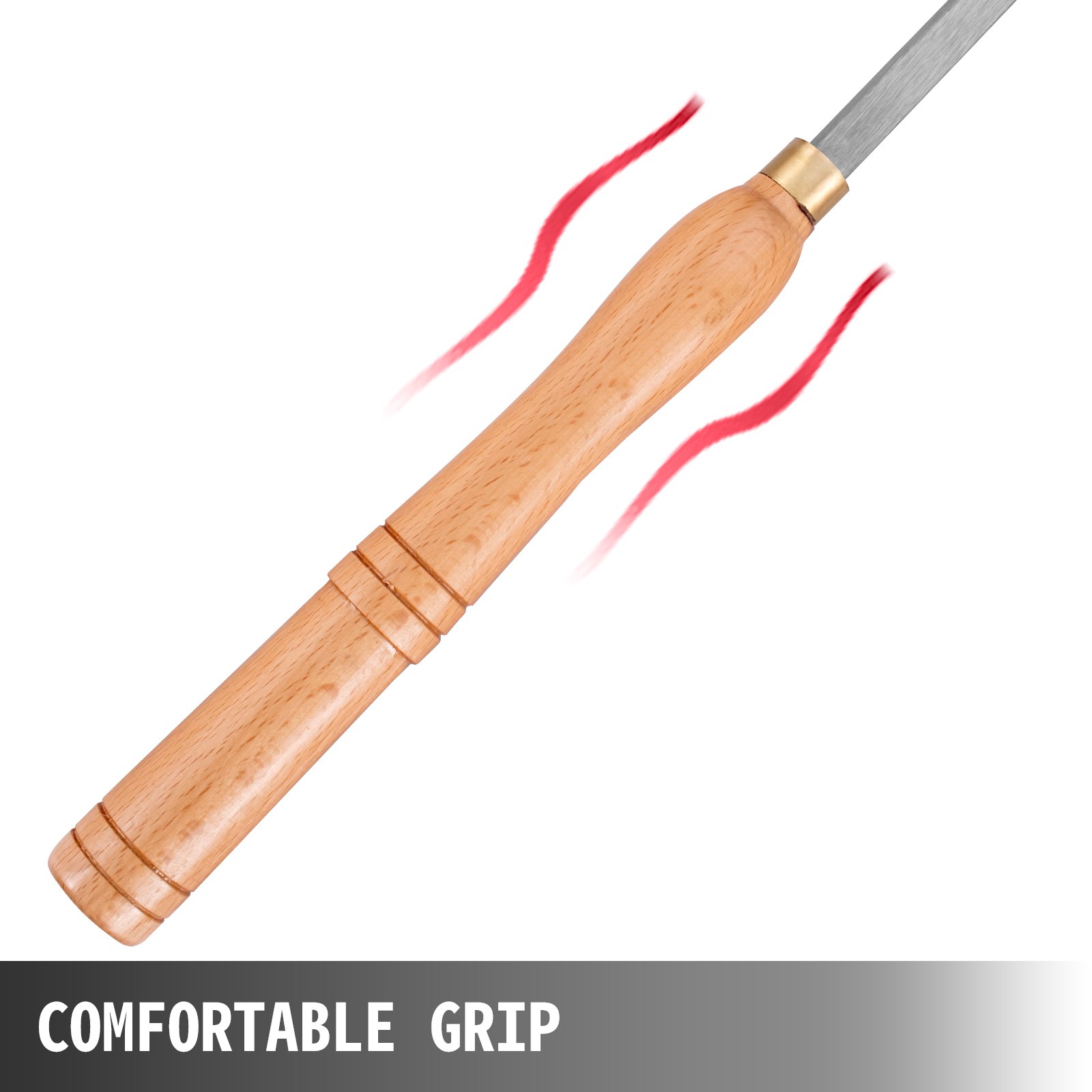 Vevor 4pc Wood Lathe Chisel Set Turning Tools Woodworking Gouge Skew