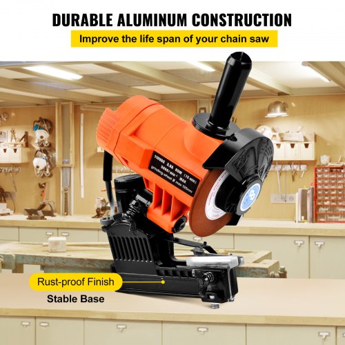 VEVOR Chain Grinder, 110V 85W Chainsaw Grinder, MultiAngle Adjustable Chainsaw Grinder
