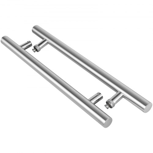 Commercial Door Pull Handles 24'' Stainless Steel For Wood/glass Doors ...