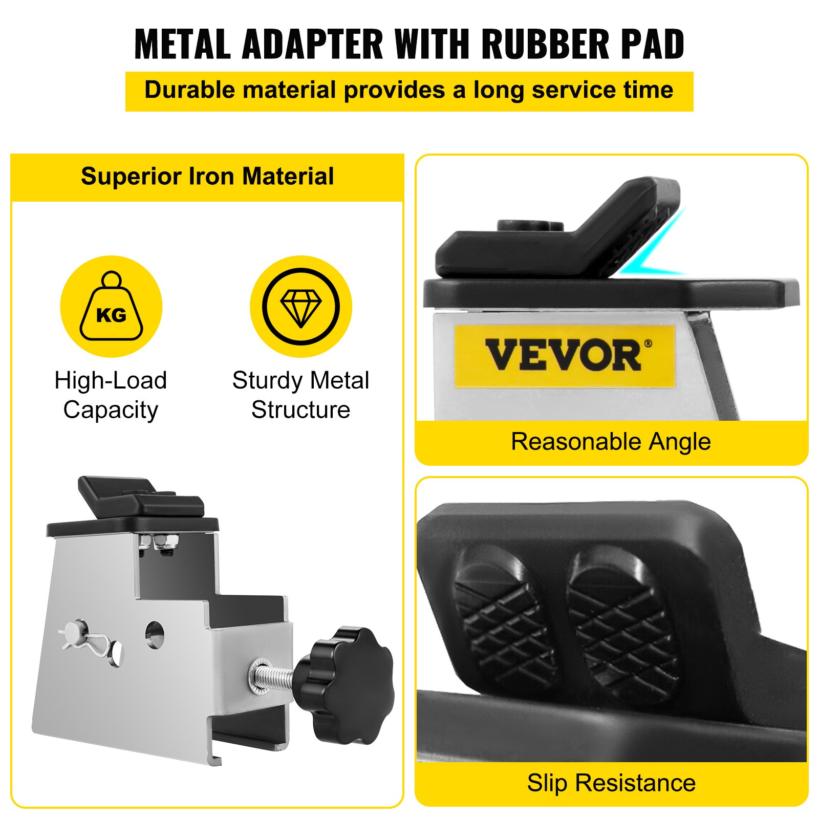 VEVOR Tire Changer Adapter, 4pcs ATV Motorcycle Adapter, Metal