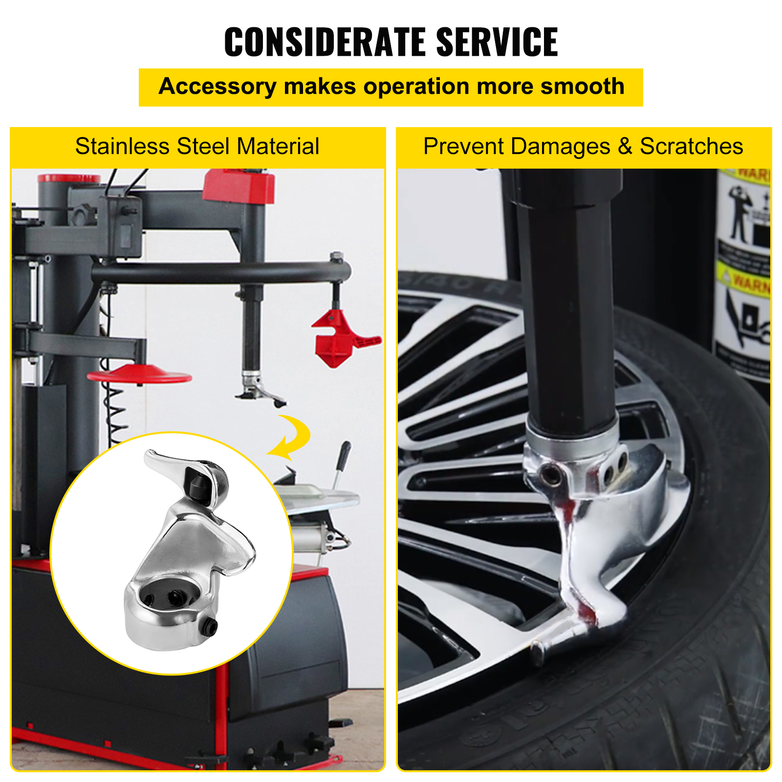 VEVOR Tire Changer Adapter, 4pcs ATV Motorcycle Adapter, Metal
