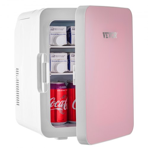 VEVOR Mini Fridge, 10 Liter Portable Cooler Warmer, Skincare Fridge