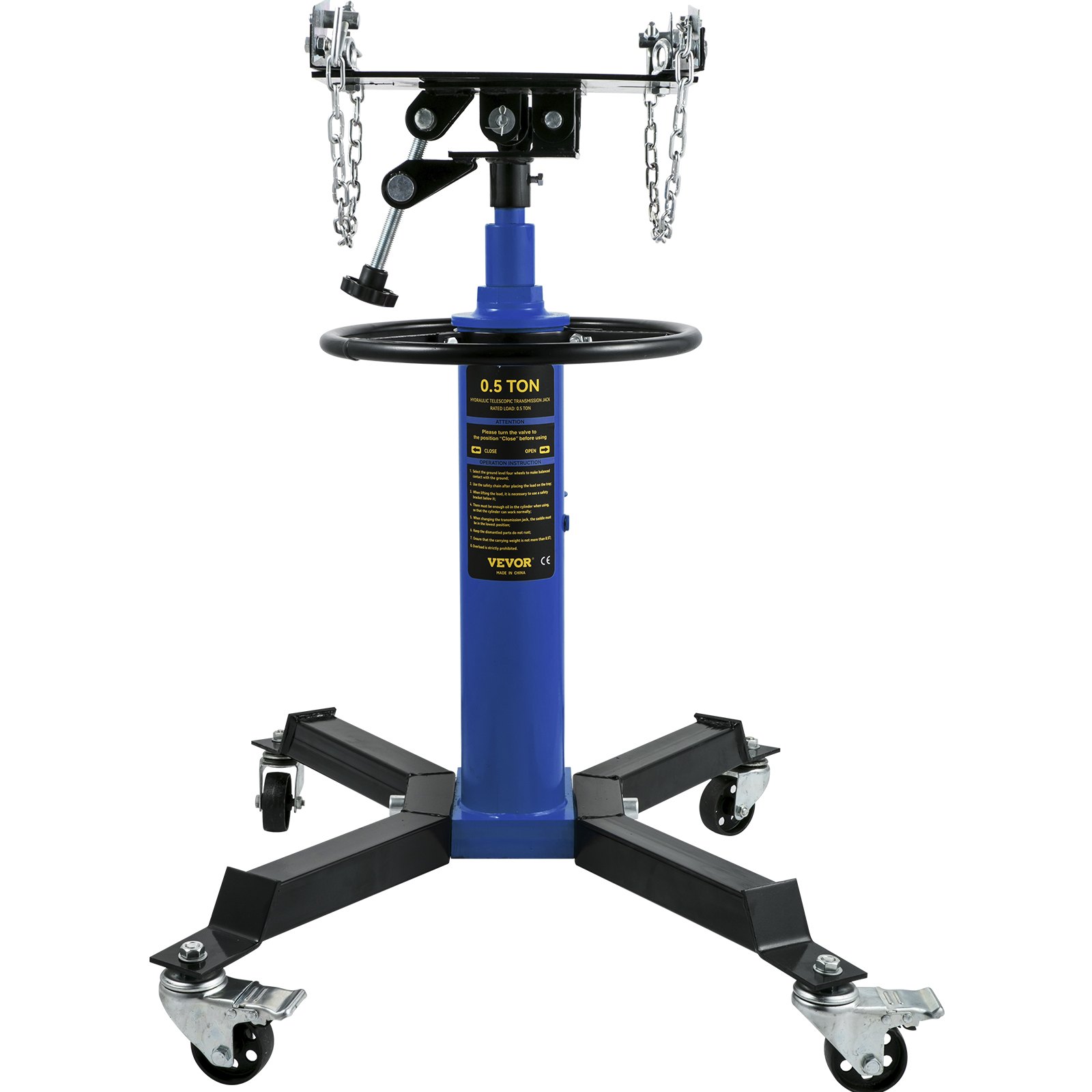 VEVOR VEVOR Transmission Jack 1100 lbs 2Stage Hydraulic High Lift