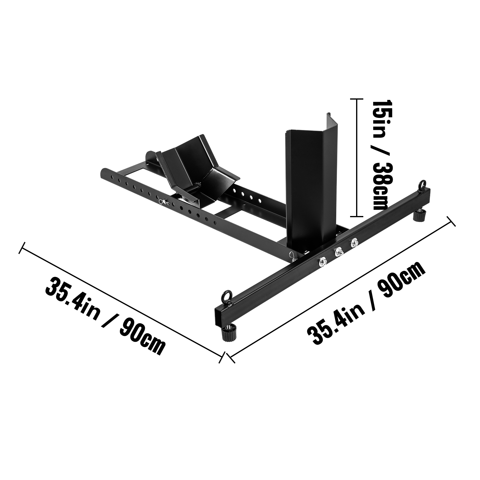 VEVOR Motorcycle Front Tire Chock, 1800 lbs Heavy Duty Wheel Stand