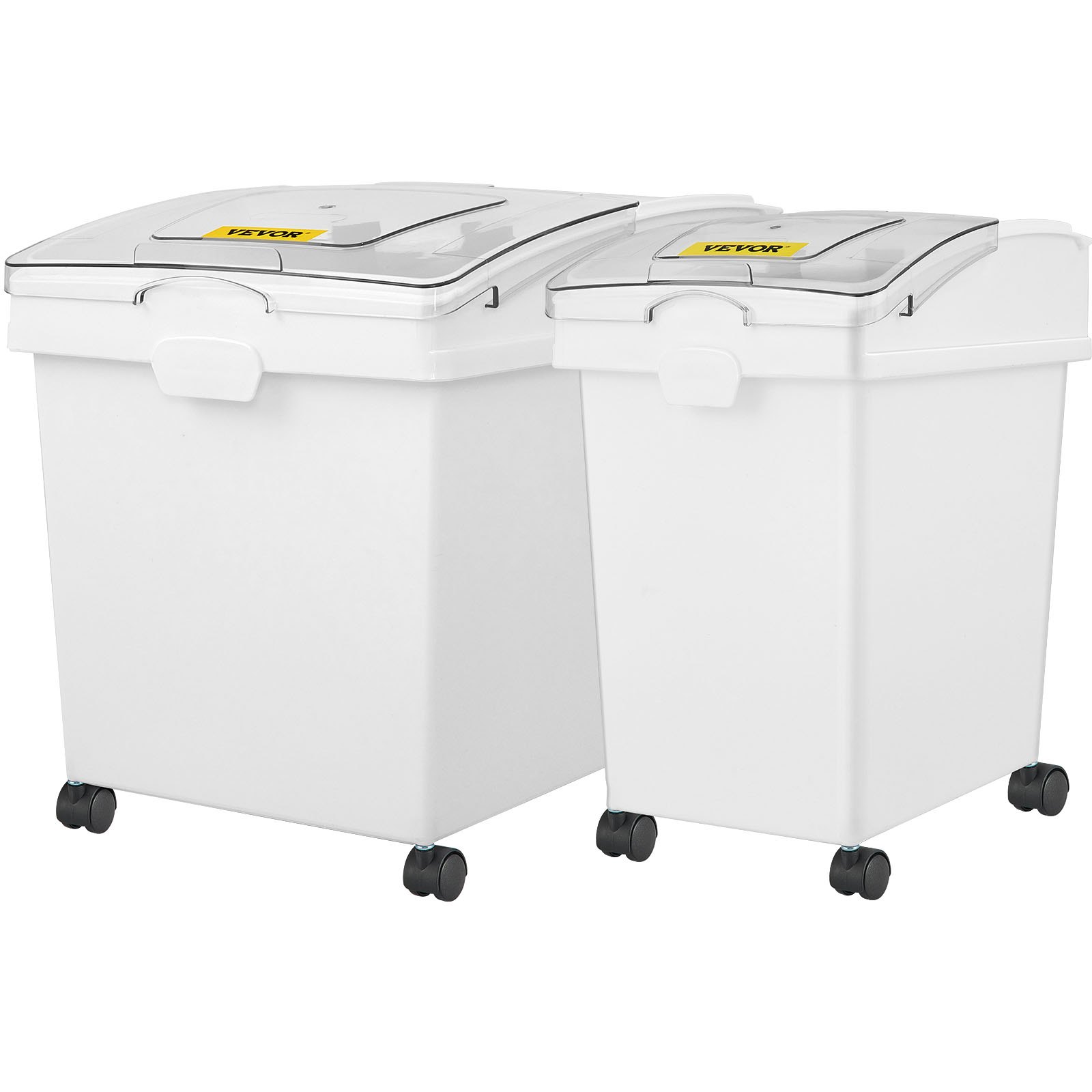 VEVOR Ingredient Bin, 10.5 Gallon and 6.6 Gallon Capacity Ingredient Storage Bin, PP Material