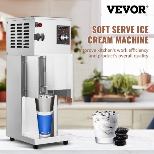 VEVOR 110V Ice Cream Blender, 800W Electric Ice Cream Mixer Machine 10