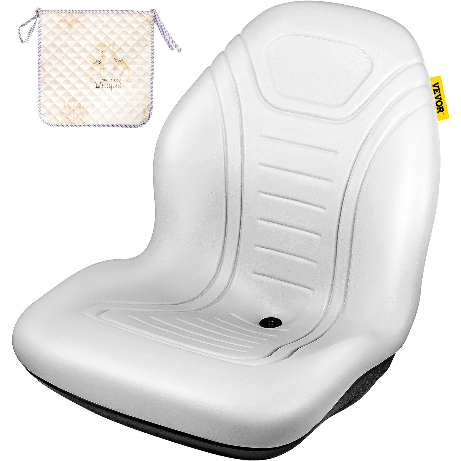 VEVOR VEVOR Yamaha Tractor Seat High Back Mower Seat Grey Vinyl