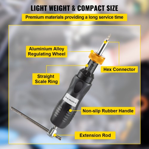 VEVOR Torque Screwdriver, 1/4" Drive Screwdriver Torque Wrench, Torque