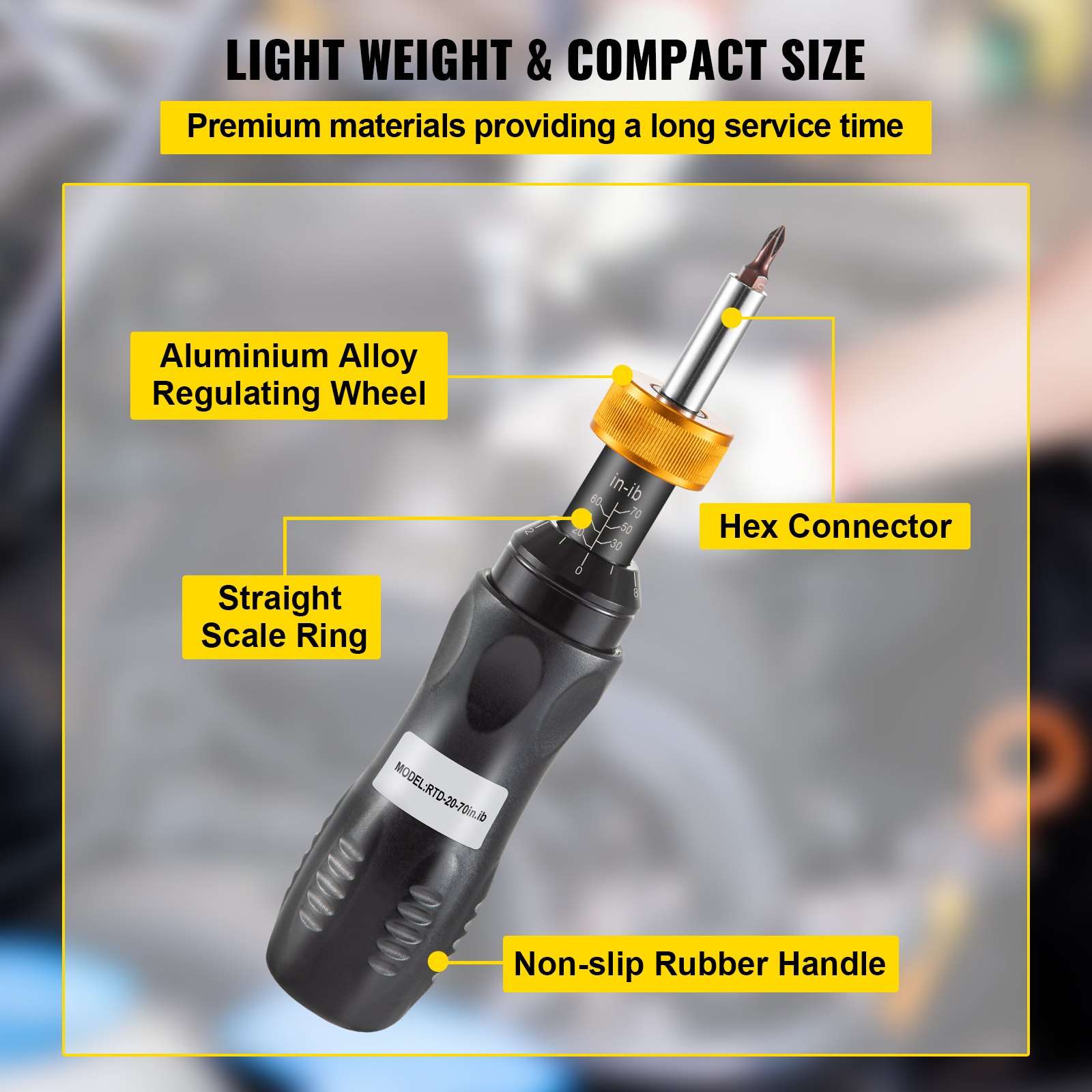VEVOR Torque Screwdriver, 1/4" Drive Screwdriver Torque Wrench, Torque