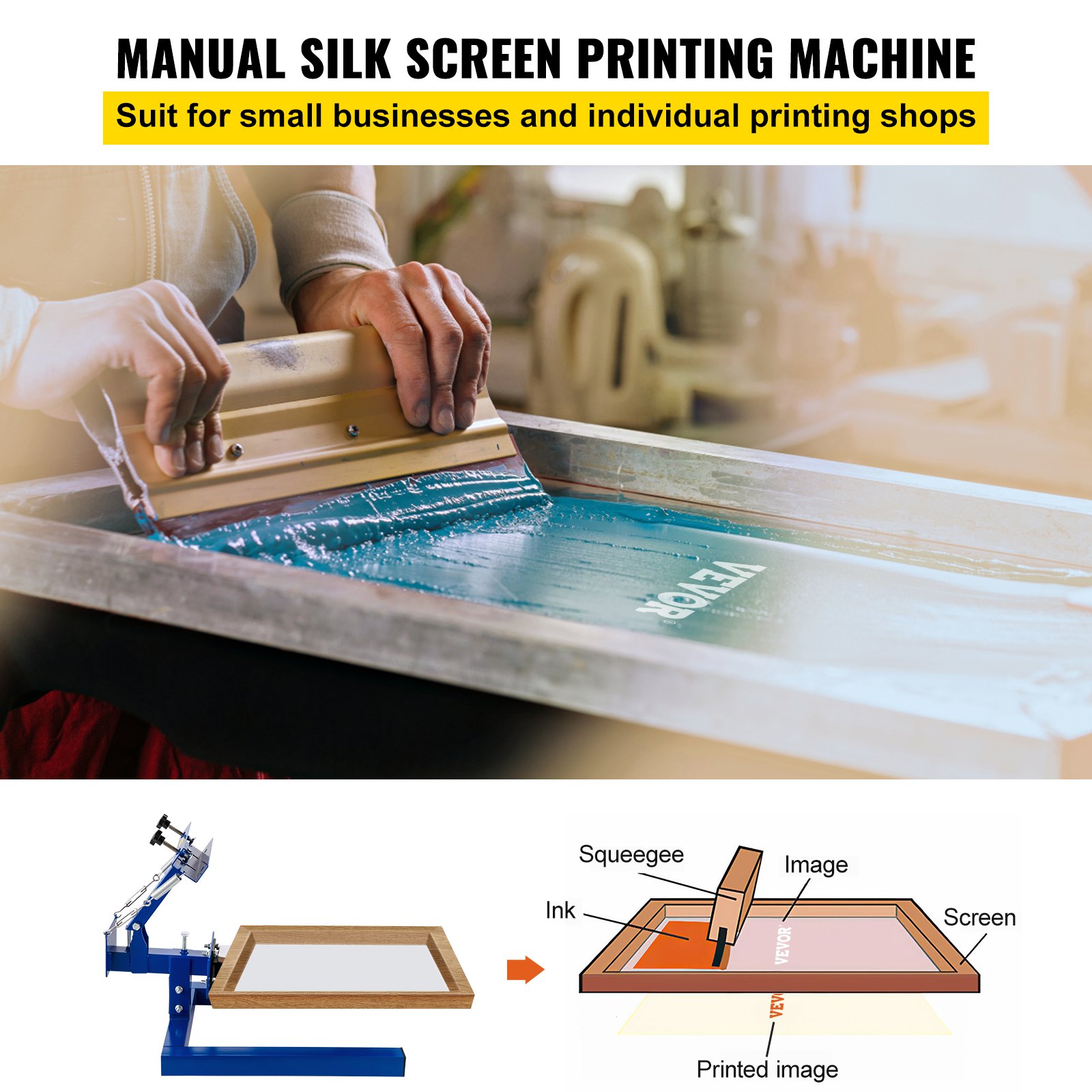 T shirt silk screening machine
