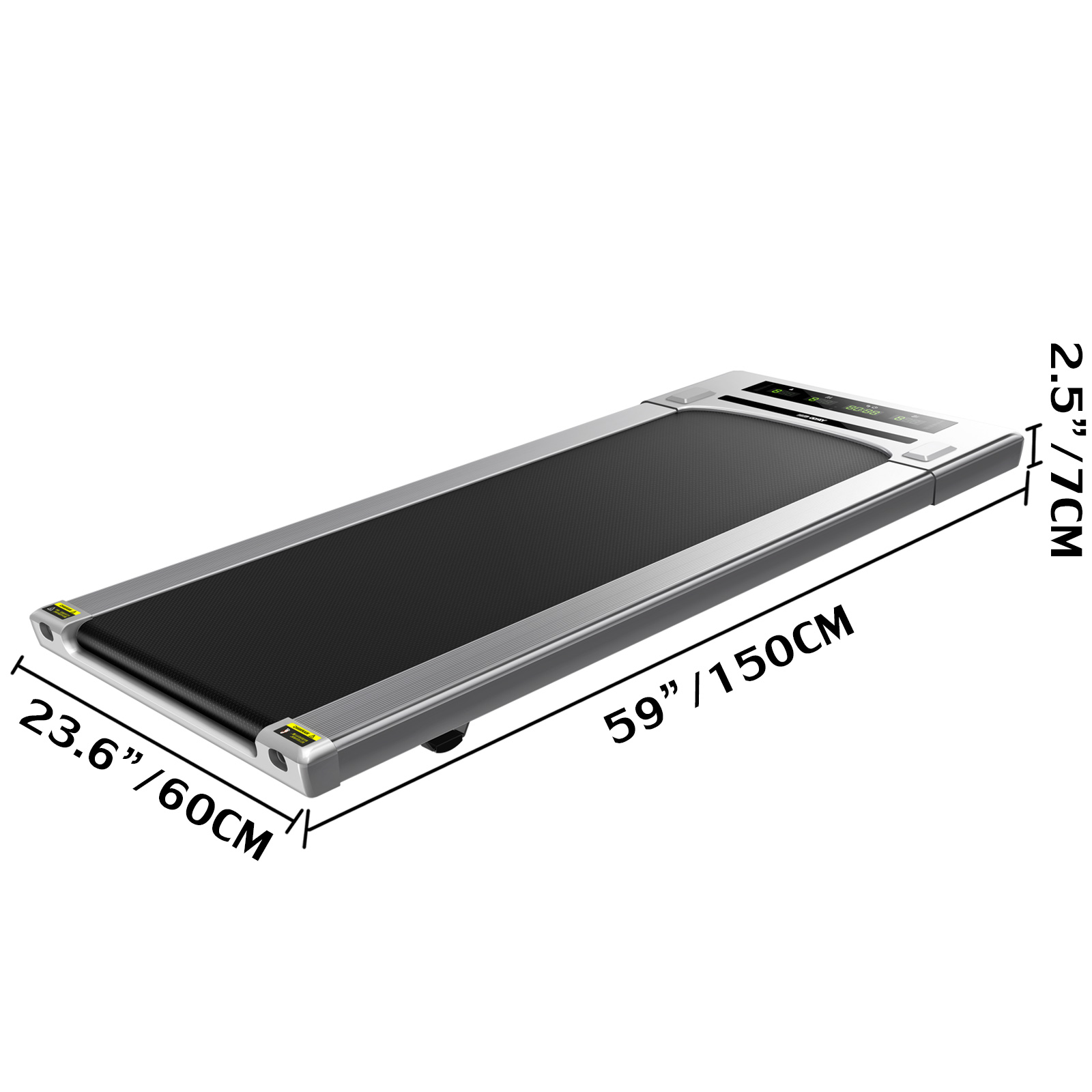 VEVOR Walking Pad Treadmill Under Desk Treadmills LED Portable