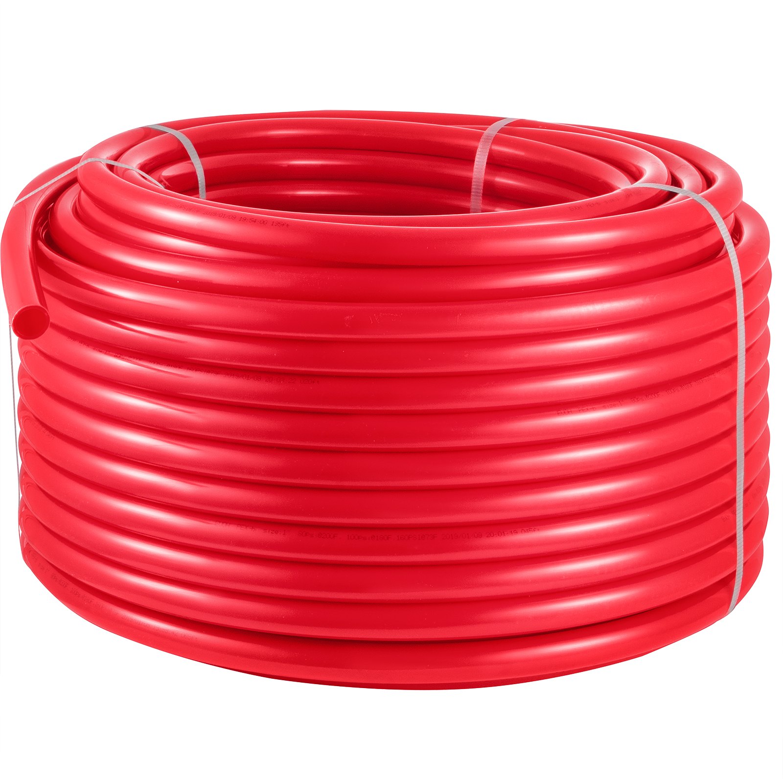 Vevor 58 Inch X 500ft Pex Tubing Oxygen Barrier O2 Evoh Pex B Red Radiant Floor Heat Durable 1641