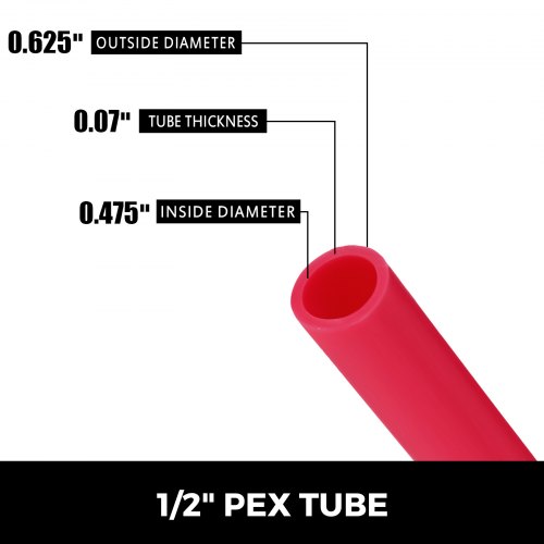 Vevor Pex Tubing 12 X 900ft Pex Pipe Oxygen Barrier O2 Evoh Radiant Floor Heat Vevor Us 0624