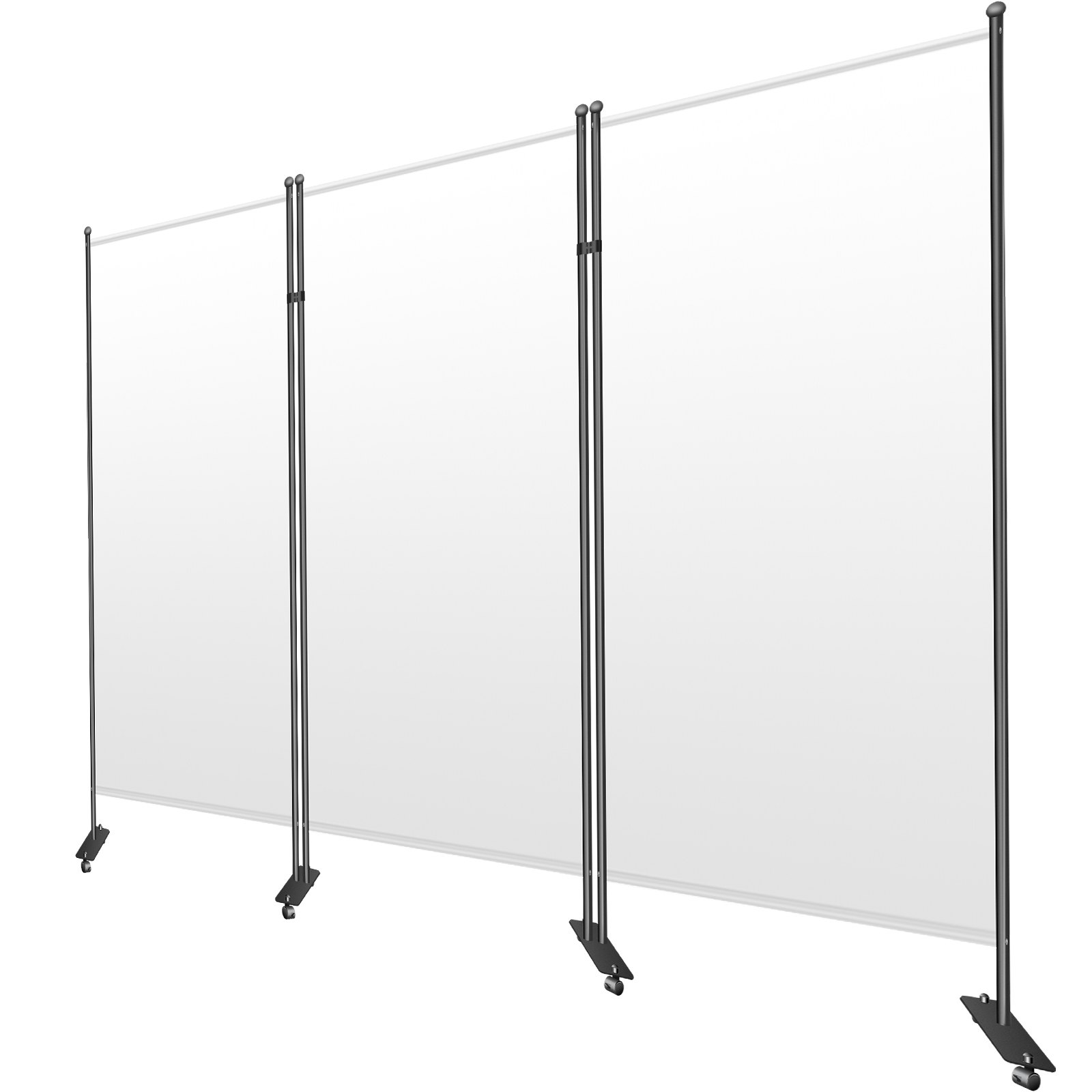 VEVOR Office Partition 89" W x 14" D x 73" H Room Divider Wall 3Panel