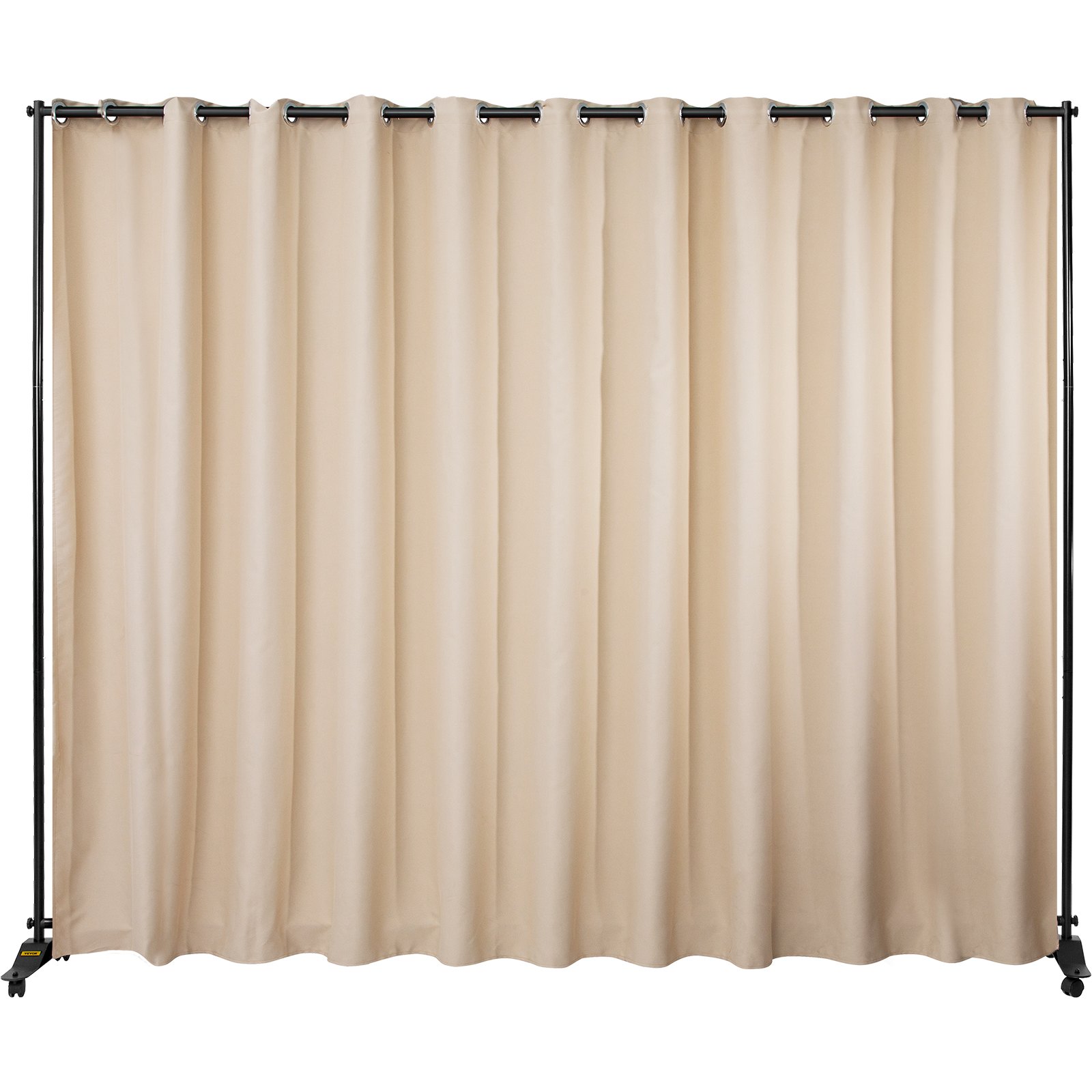 VEVOR VEVOR Curtain Divider Stand, 8 x 10 ft, 4 Rolling Wheels Room Divider Kit, Aluminum Alloy