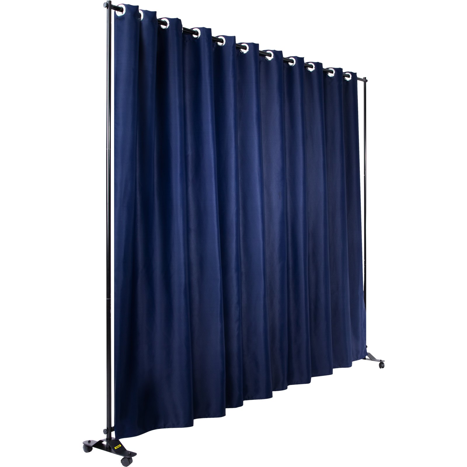 VEVOR Room Divider Kit, 8 ft x 10 ft, 4 Rolling Wheels Curtain Divider Stand, Aluminum Alloy