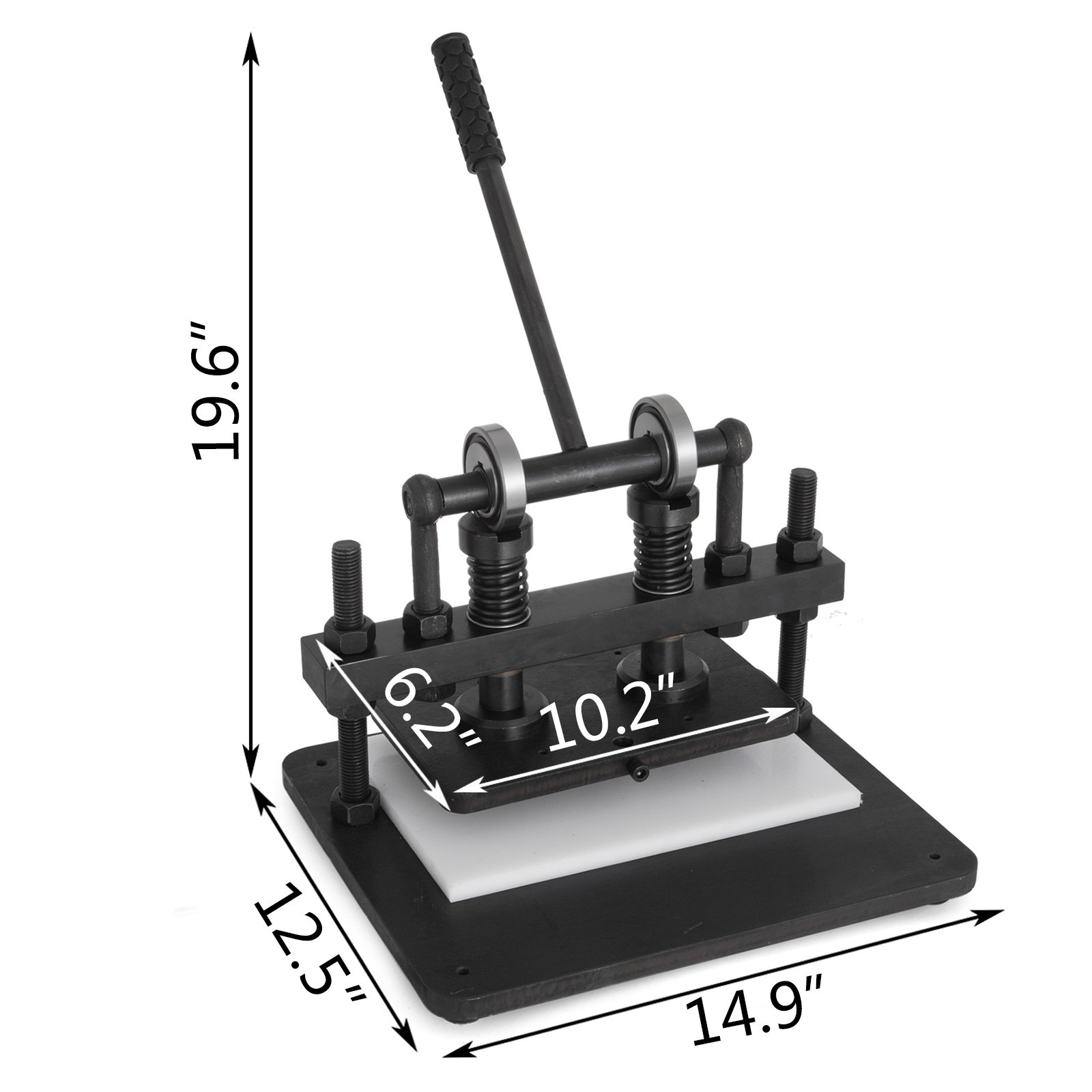 Leather Cutting Machine With 260x150 mm Upper Platen Manual Die Cutter