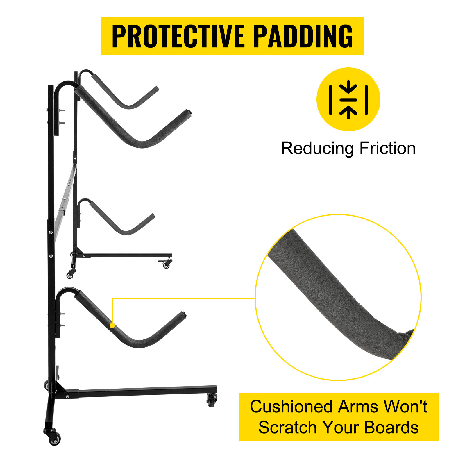 VEVOR 2 Layers Kayak Storage Freestanding Kayak Storage Rack, 200 LBS