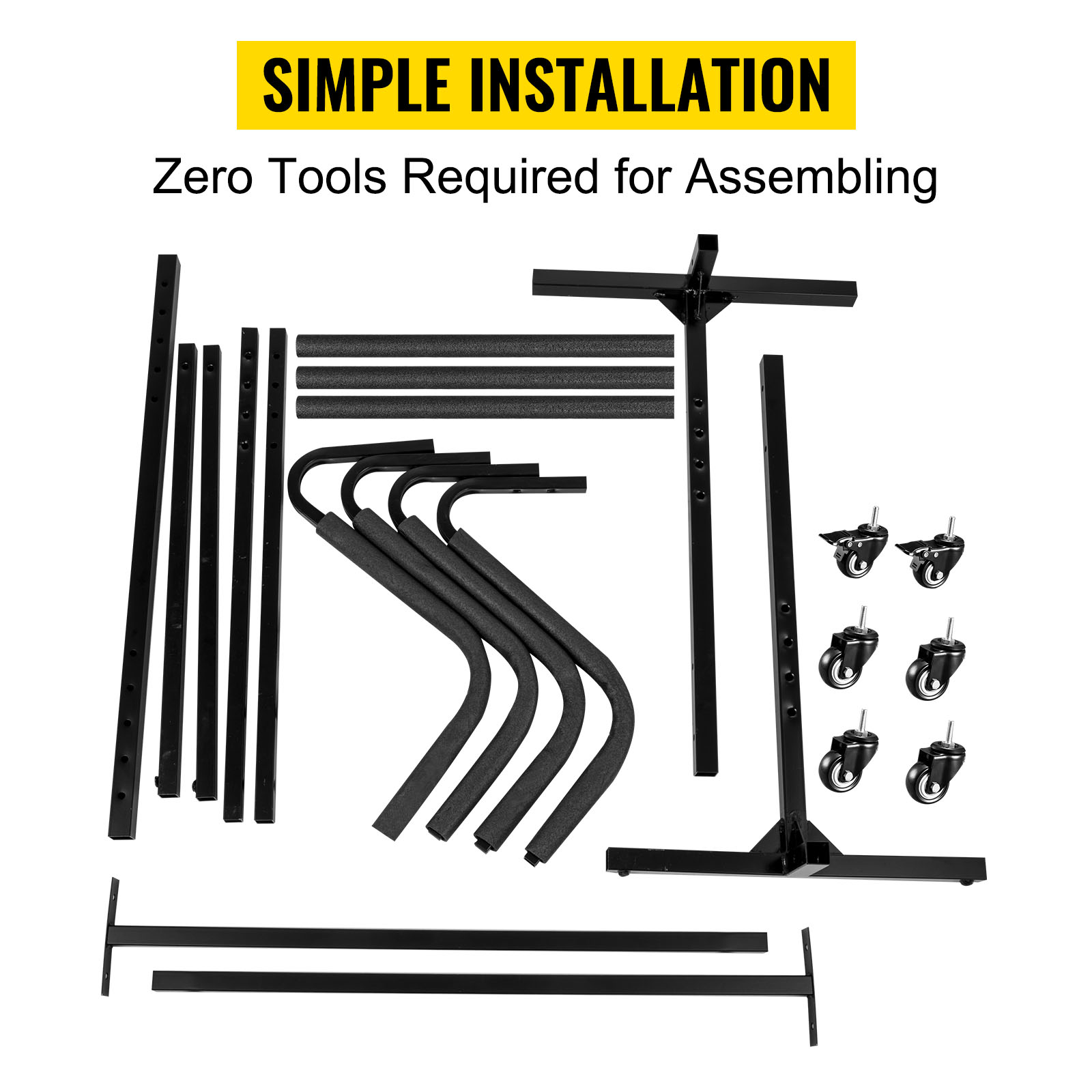 VEVOR 2 Layers Kayak Storage Freestanding Kayak Storage Rack, 200 LBS