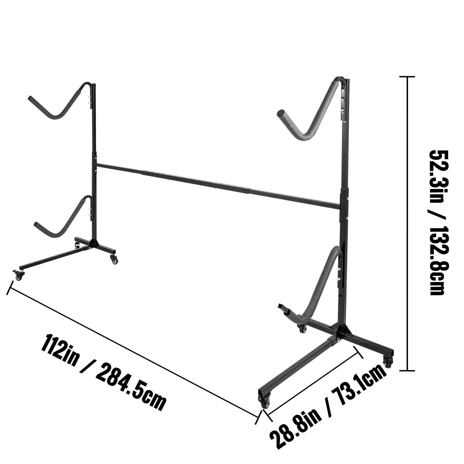 VEVOR 2 Layers Kayak Storage Freestanding Kayak Storage Rack, 200 LBS