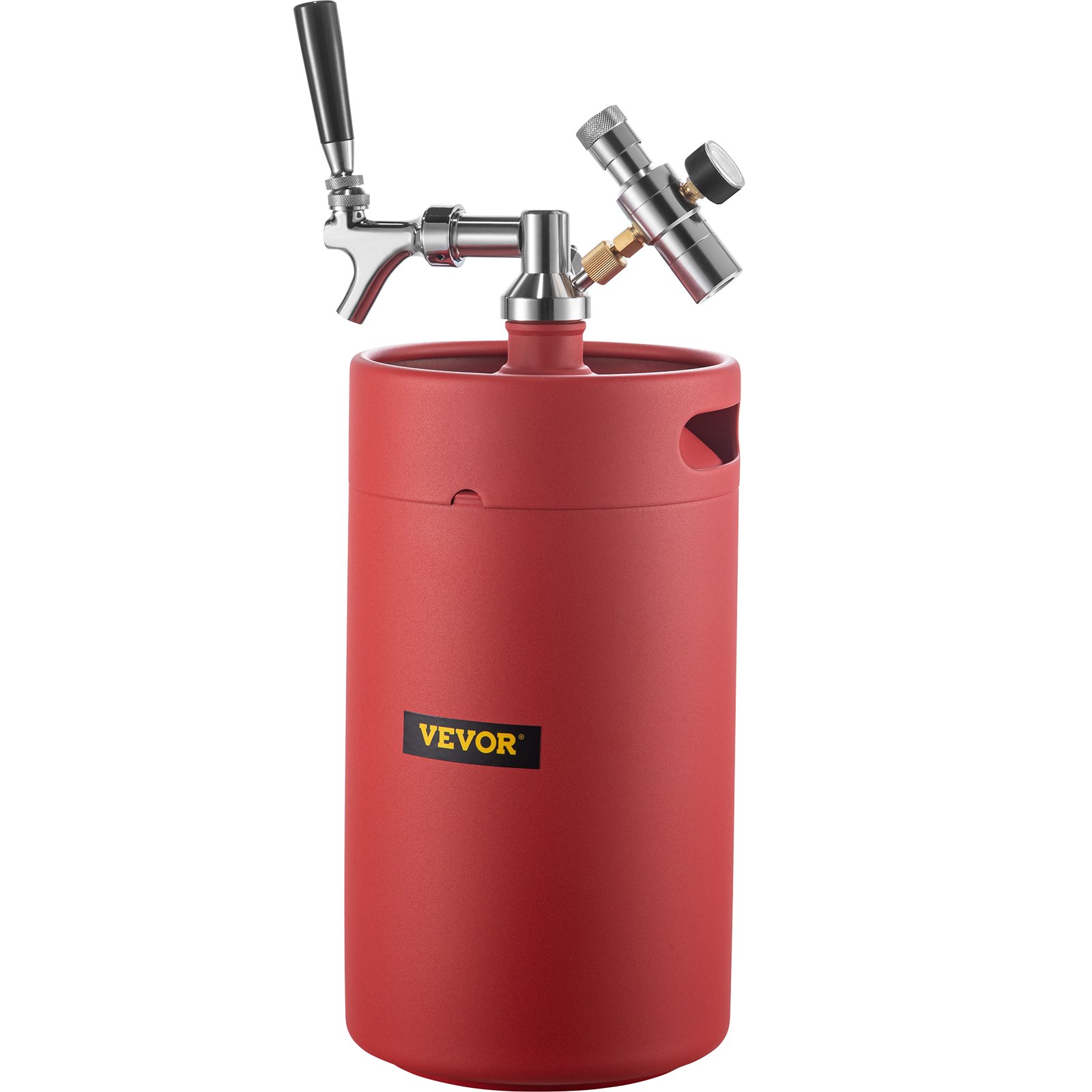 VEVOR Beer Growler Tap System, 270 Oz Mini Keg, 8L Pressurized Beer