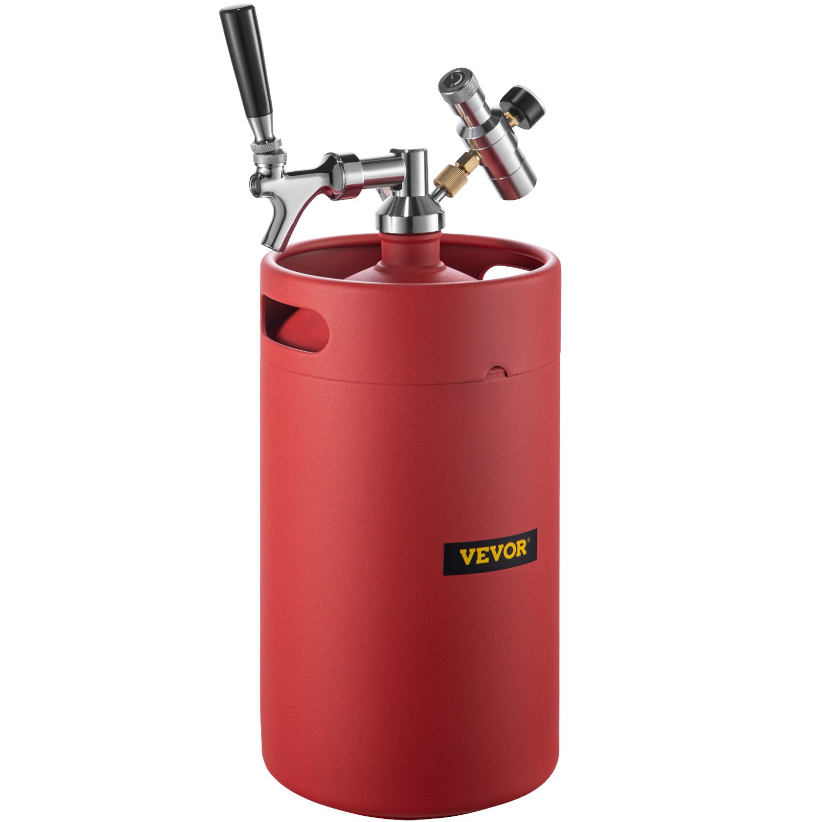VEVOR Beer Growler Tap System, 270 Oz Mini Keg, 8L Pressurized Beer