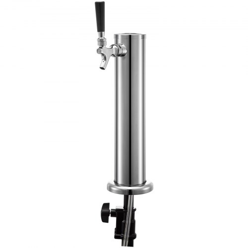 VEVOR Beer Tower, Single Faucet Kegerator Tower, Stainless Steel Draft