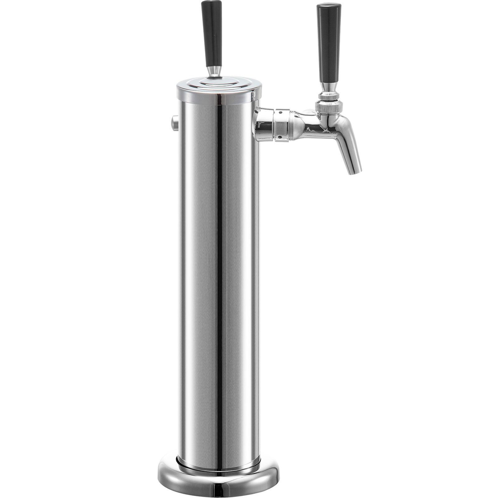 VEVOR Beer Tower, Double Adjustable Brass Faucet Kegerator Tower
