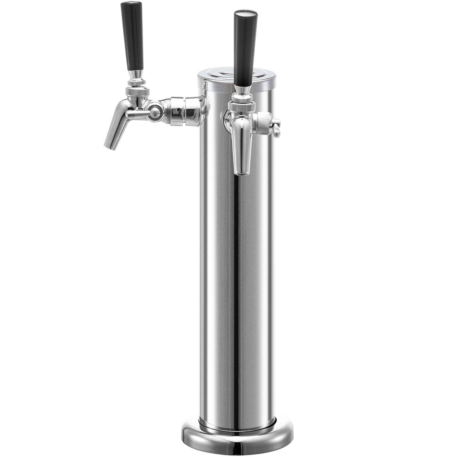 VEVOR Beer Tower, Double Adjustable Brass Faucet Kegerator Tower