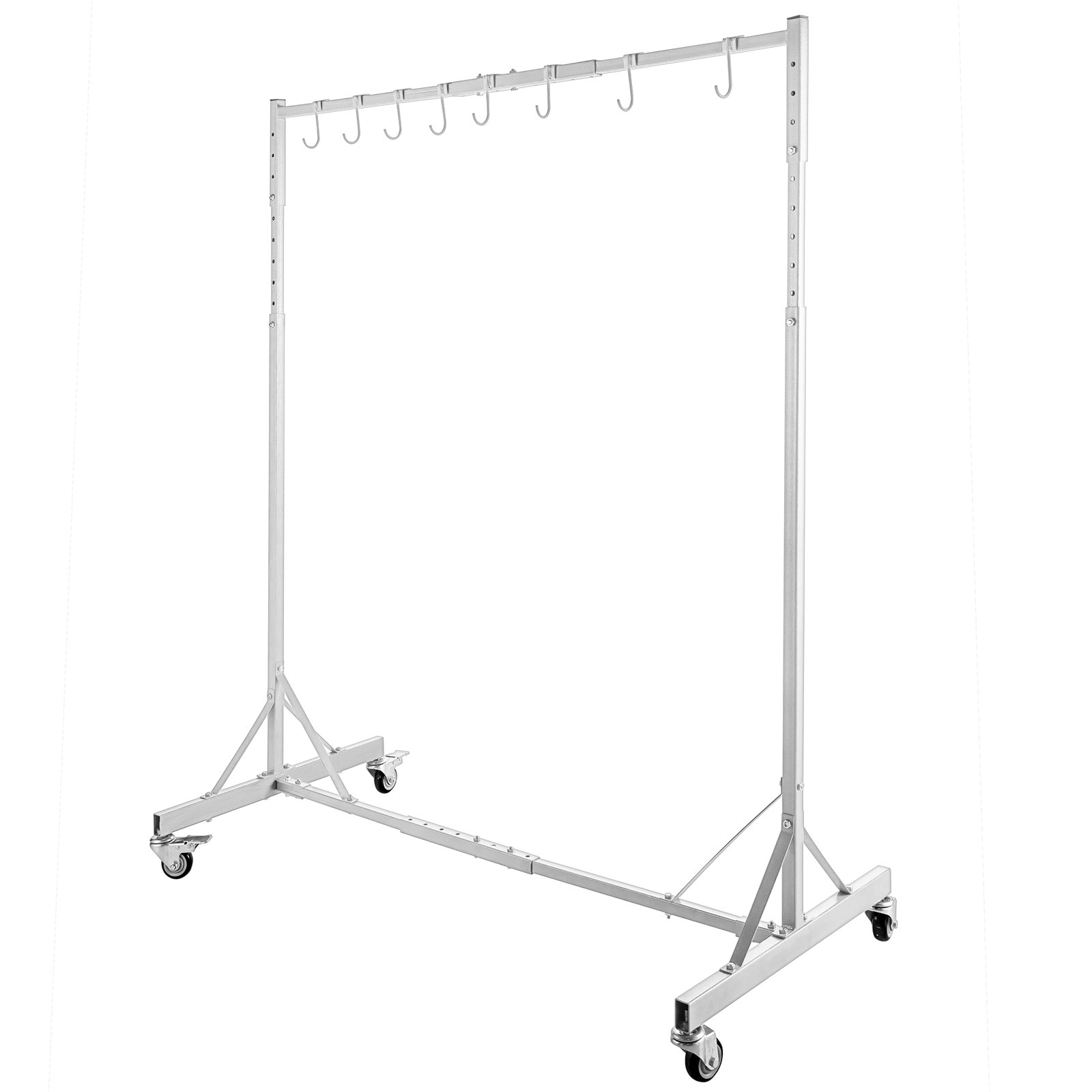 VEVOR Painting Rack 5ft-7ft Adjustable Height, Automotive Paint Stand 8 ...