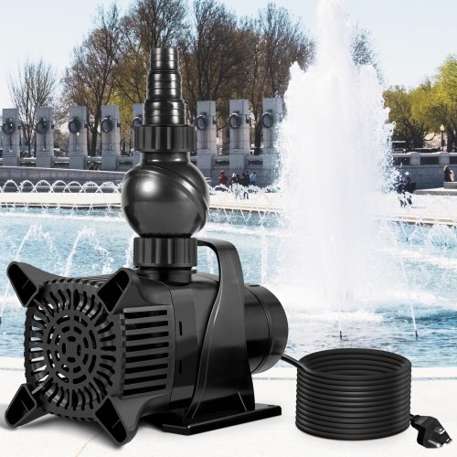 VEVOR Submersible Water Pump 4000GPH Pond Pump 22FT 330W for Waterfall