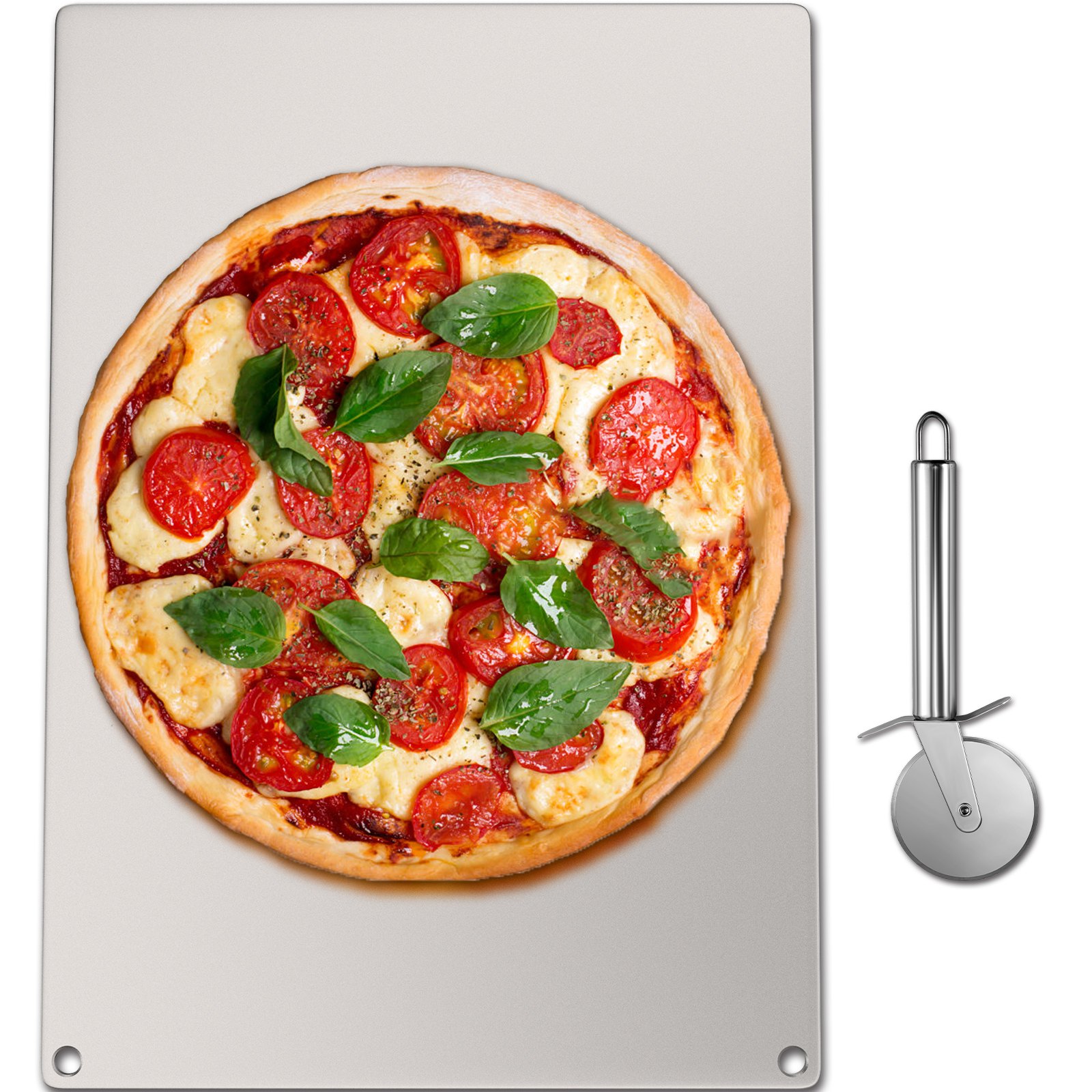 VEVOR Steel Pizza Stone for Oven, Steel Pizza Plate, A36 Steel Baking