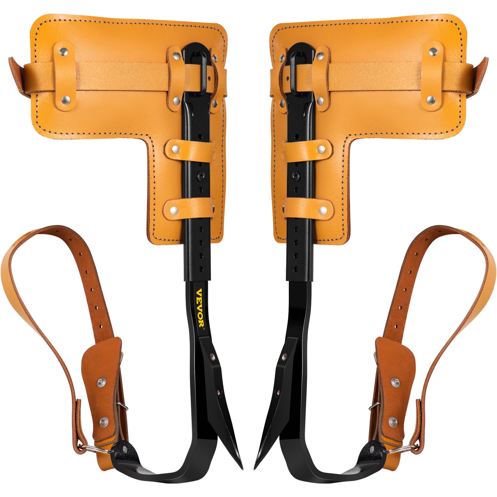 VEVOR Tree Climbing Spike Set Pole Climbing Spurs Steel Adjustable