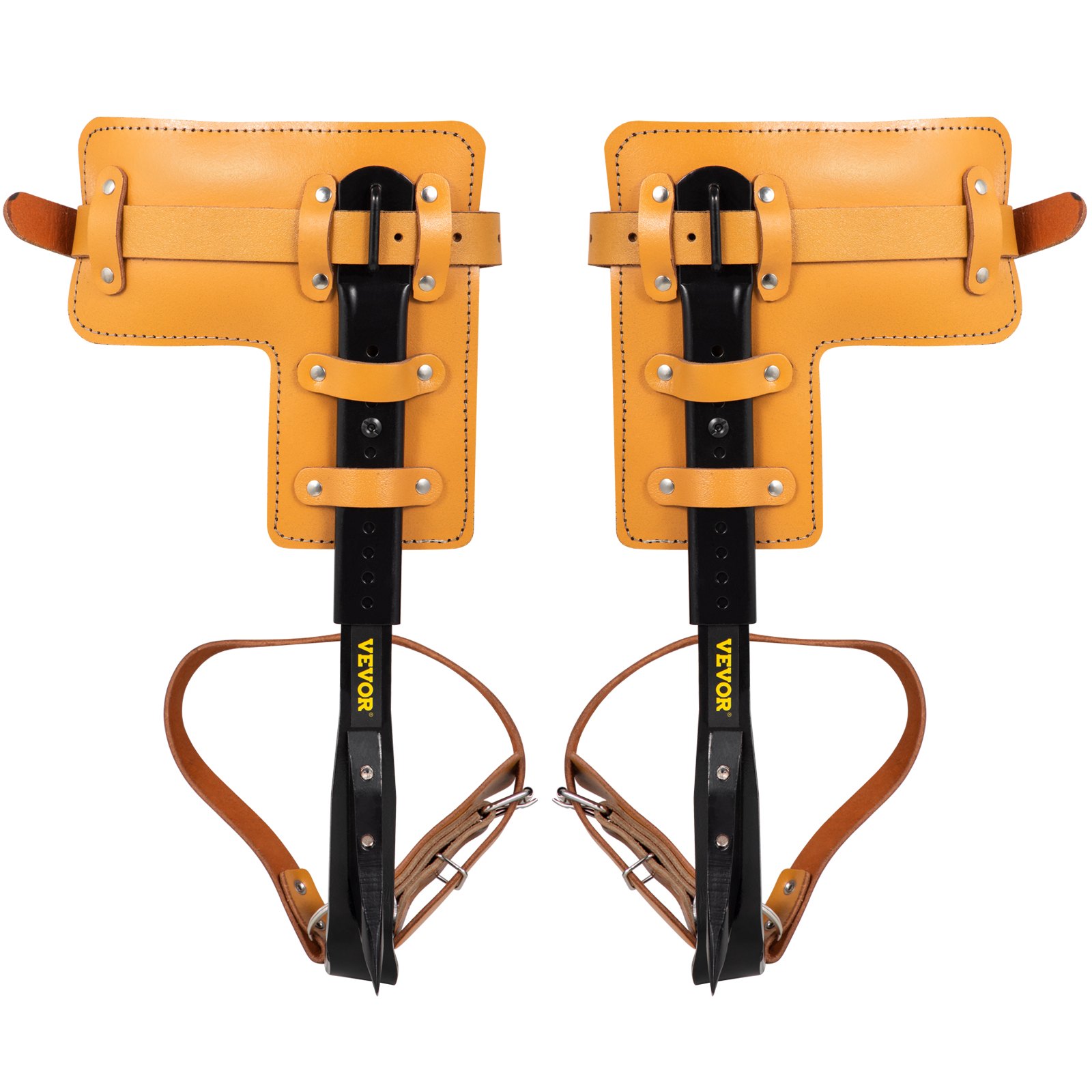 VEVOR Tree Climbing Spike Set Pole Climbing Spurs Steel Adjustable