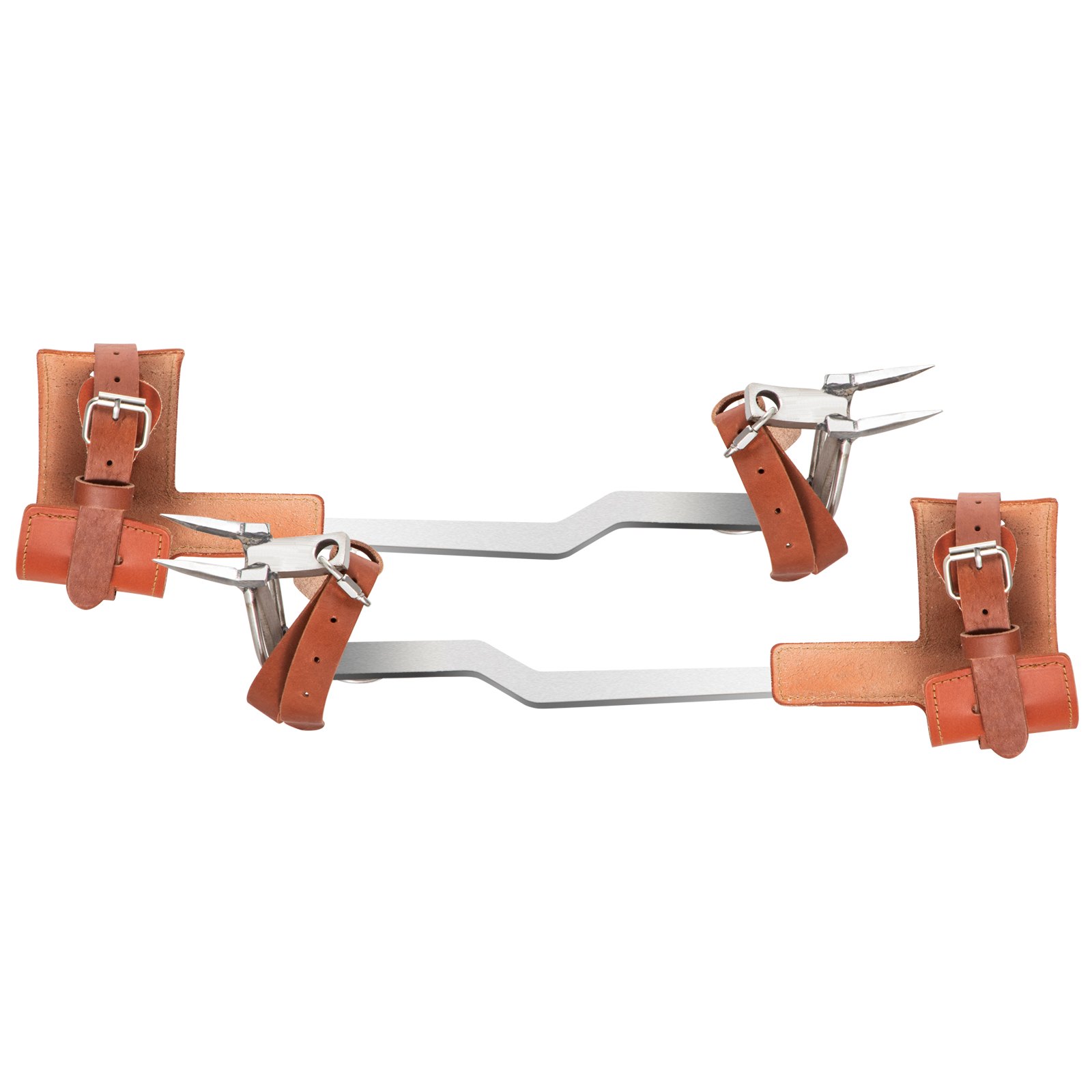 VEVOR Tree Climbing Spikes, 1 Pair Stainless Steel Pole Climbing Spurs