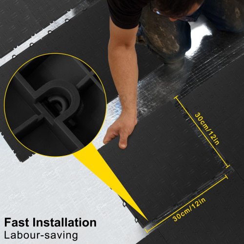 VEVOR VEVOR Garage Tiles Interlocking Garage Floor Covering Tiles