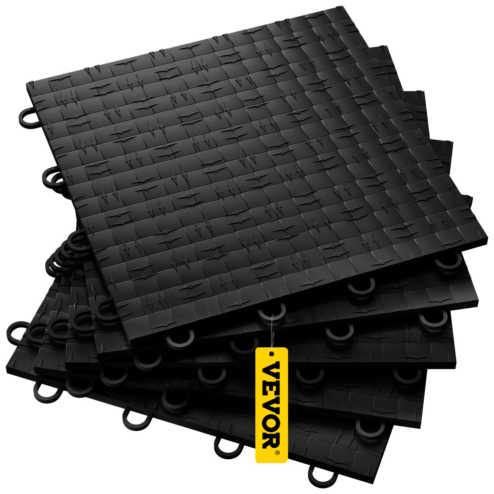 VEVOR Revêtement De Sol Emboîtable, 315 X 315 Mm, Dalles De Sol Polyvalentes Emboîtables, 25 Pcs, Dalles De Piste De Danse Portable Avec Base