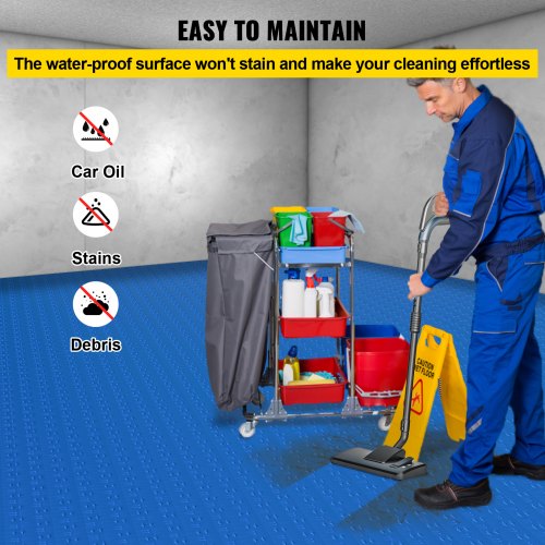 VEVOR Garage Tiles Interlocking Garage Floor Covering Tiles 12x12" 50